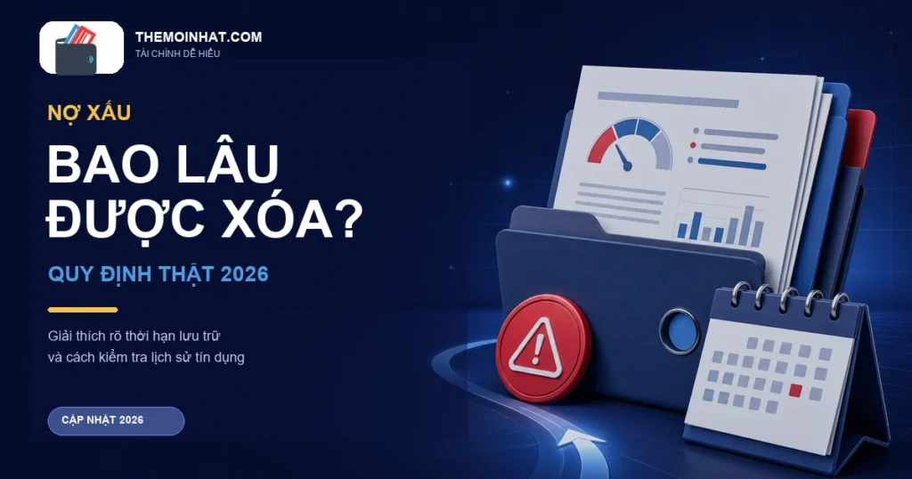 Nợ xấu bao lâu được xóa? Quy định lưu trữ lịch sử tín dụng năm 2026